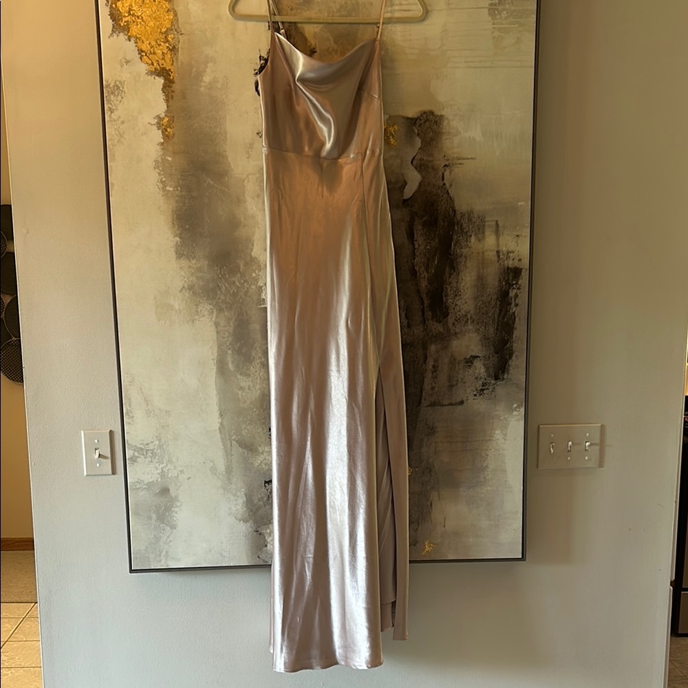 Elegant Champagne Evening Gown size Small